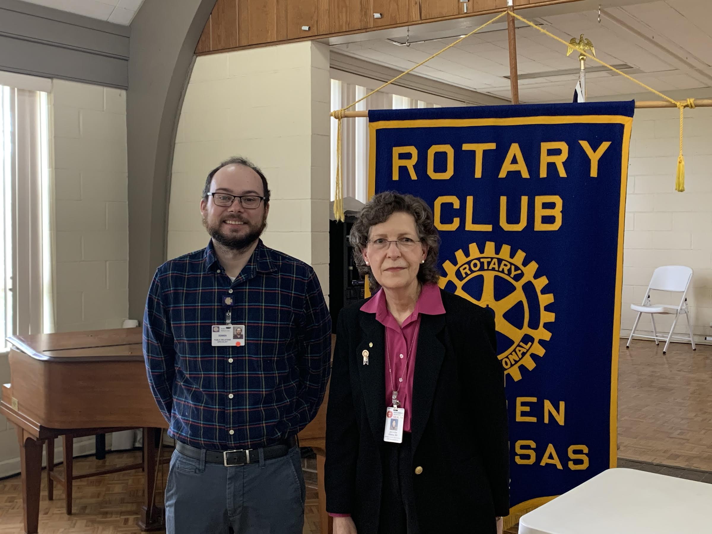 Dr. Jennifer Dillaha presents program to Warren Rotary