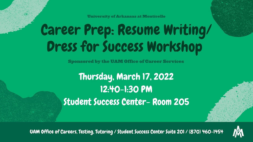 A poster for the career prep : resume writing course.