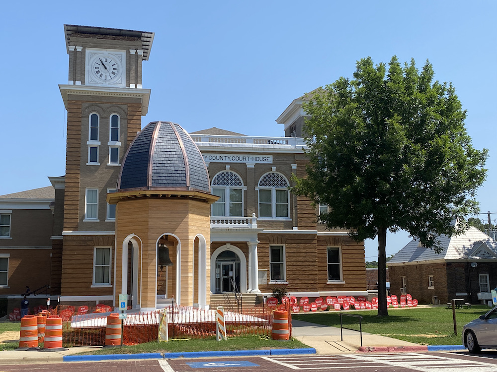 County Judge gives update on Courthouse tower repairs