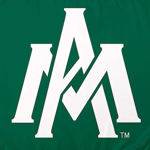 A green and white logo for the university of montana.