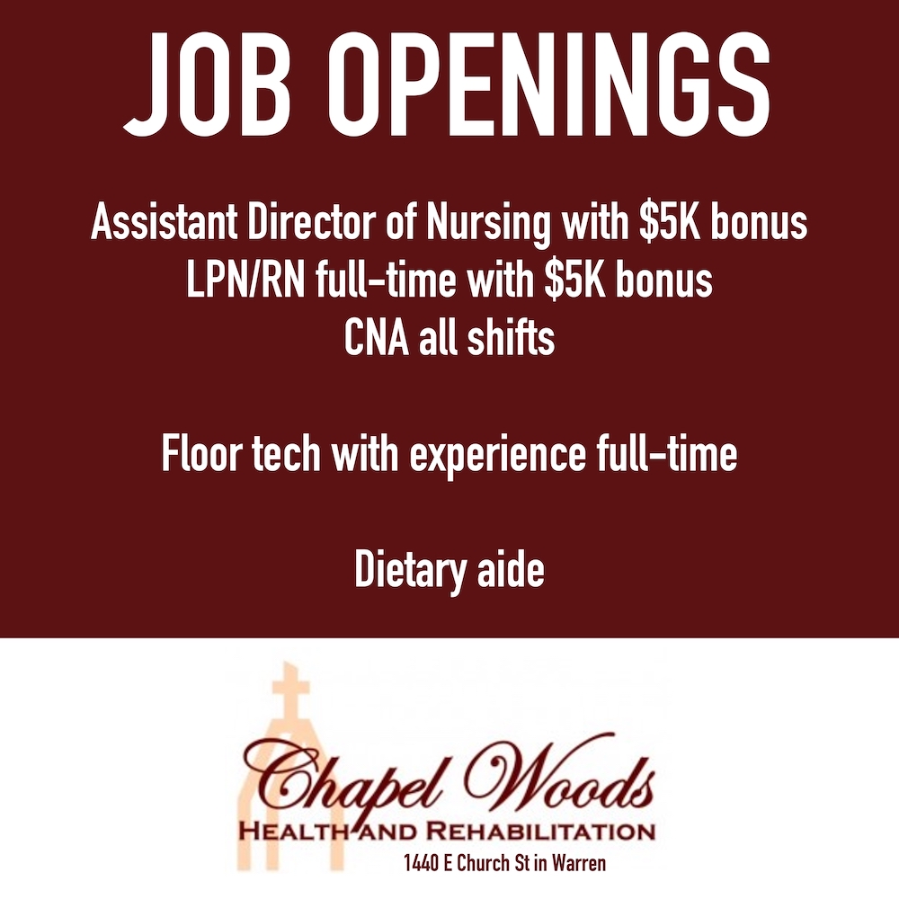 A job opening for an assistant director of nursing