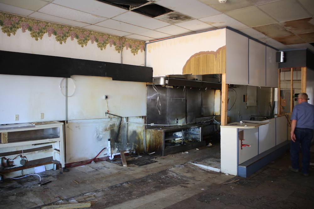 A kitchen that has been demolished and is being remodeled.