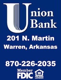 A union bank sign is shown.