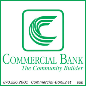 A green and white commercial bank logo.