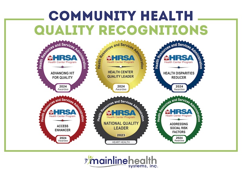 A series of awards that include the hrsa and national quality centers.