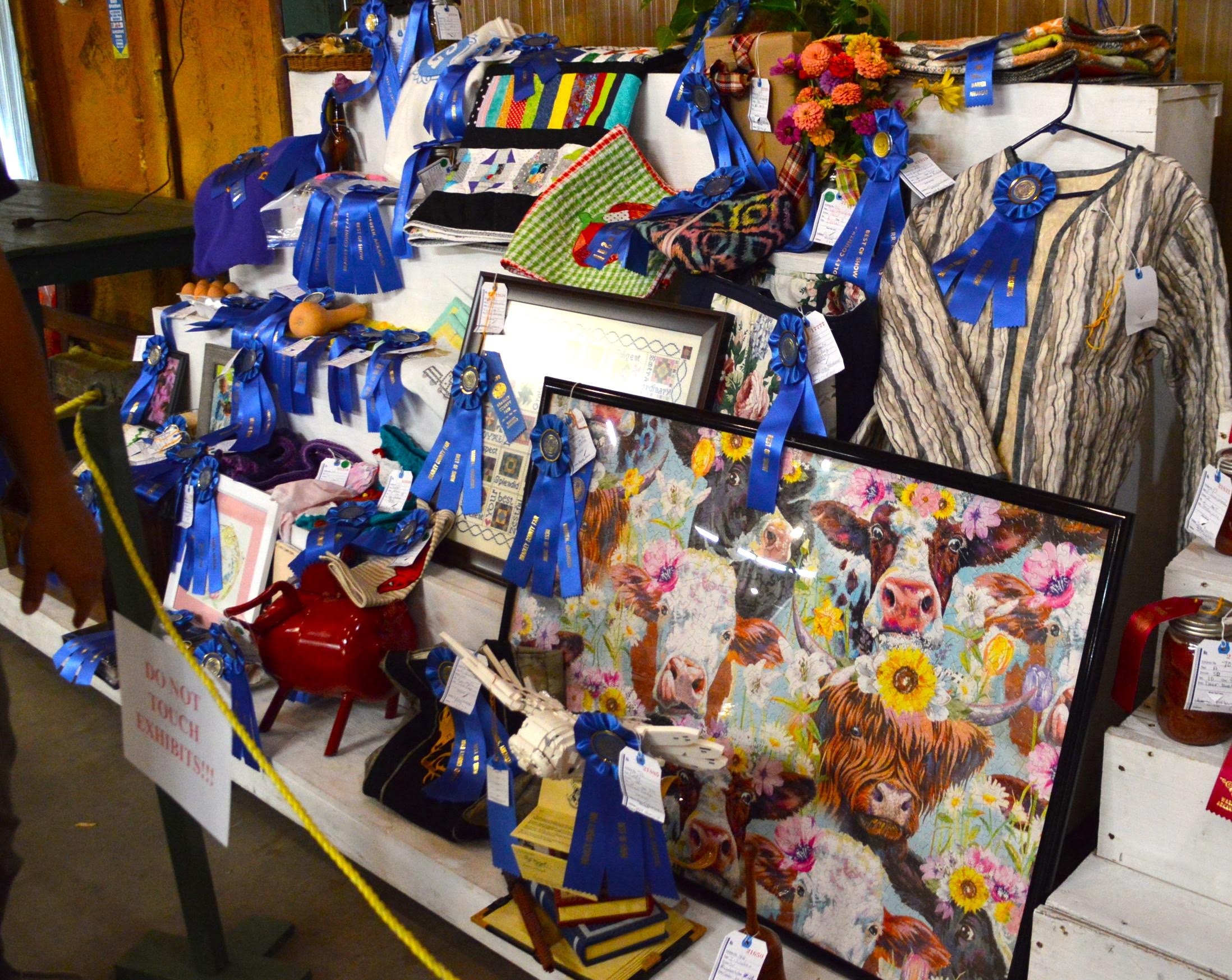 A table with many different items on it