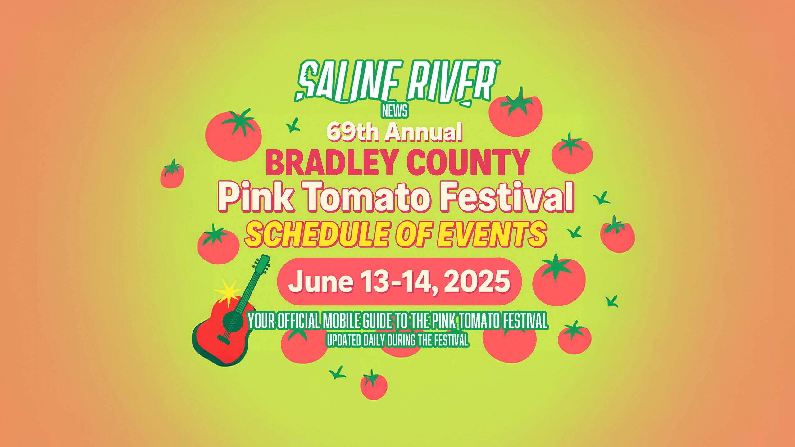 Saline River News Offers Full, Mobile-Friendly Pink Tomato Festival Schedule and Coverage Hub