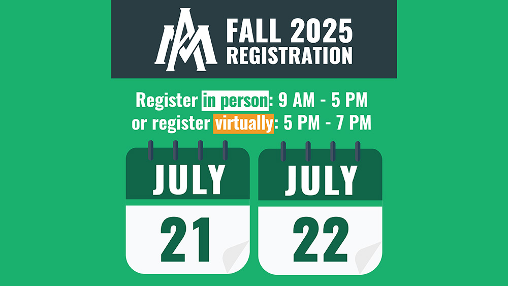 UAM To Hold July In-Person and Virtual Registration Event for Fall Classes