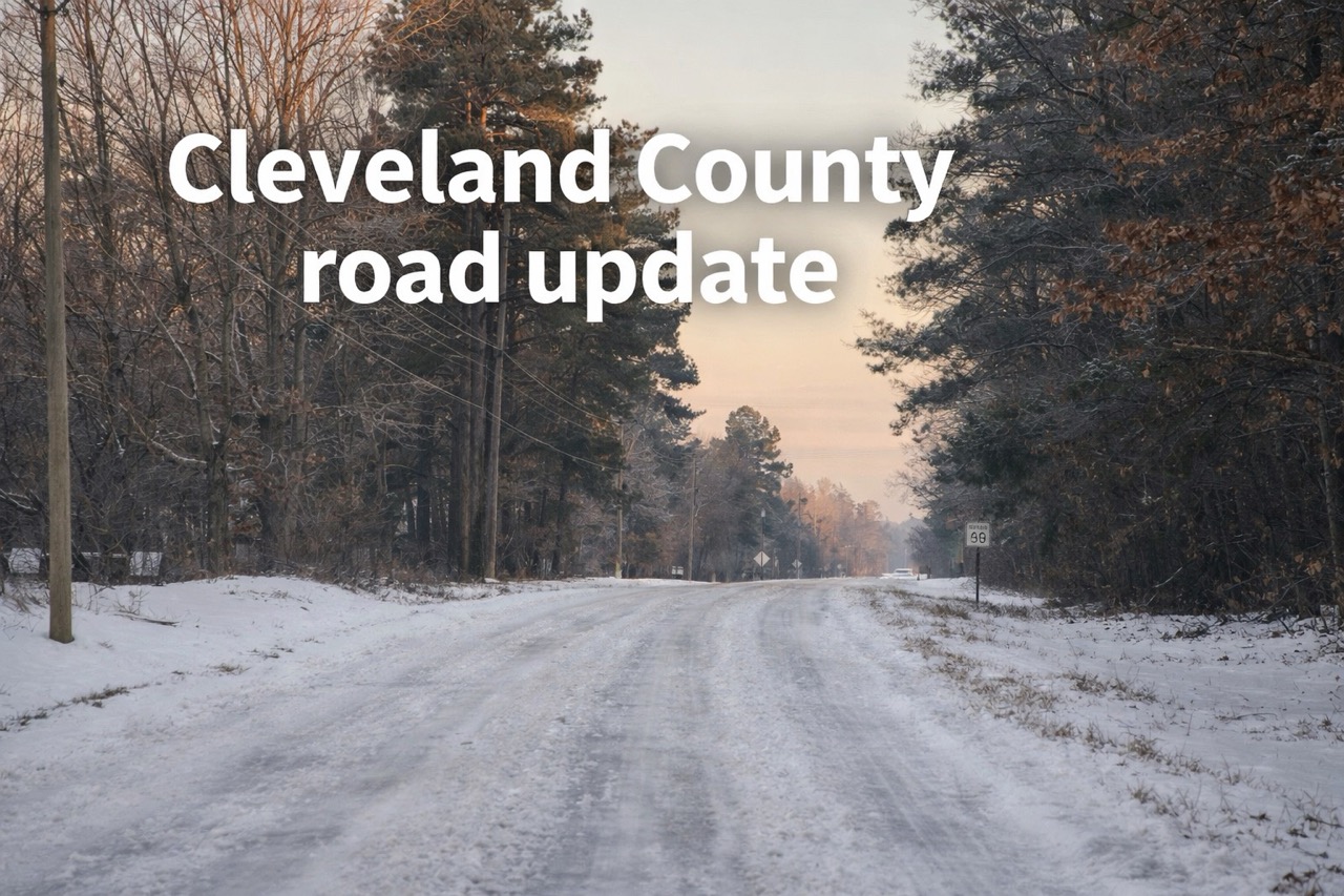 Cleveland County Sheriff’s Office issues road condition update amid icy conditions