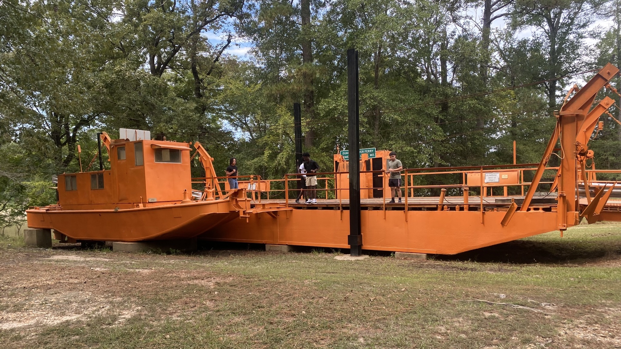 Warren EAST students donate Moro Bay Ferry model to Moro Bay State Park