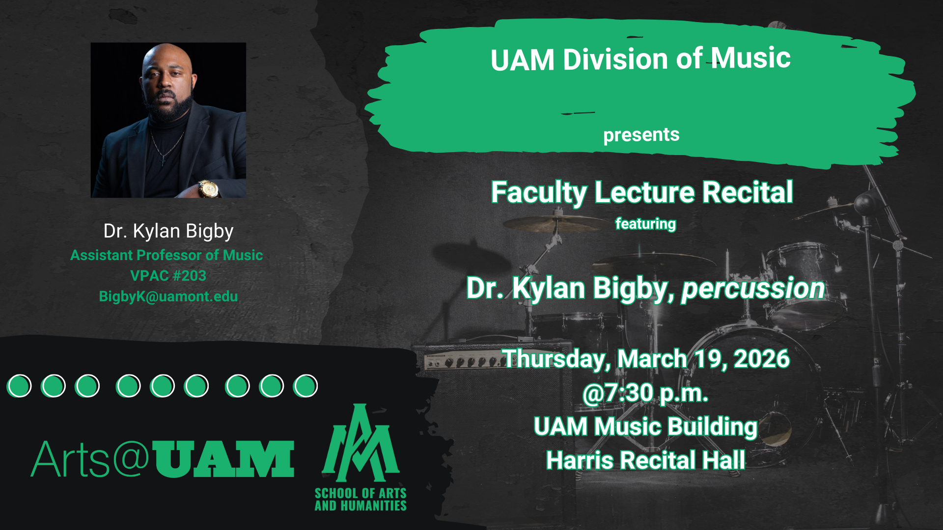 UAM Division of Music Professor To Give Public Lecture Recital
