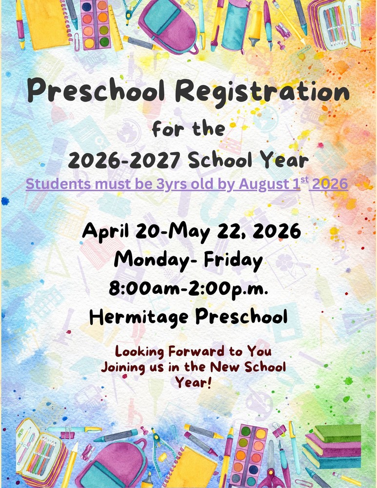 Hermitage Preschool Opens Registration for 2026-27 School Year