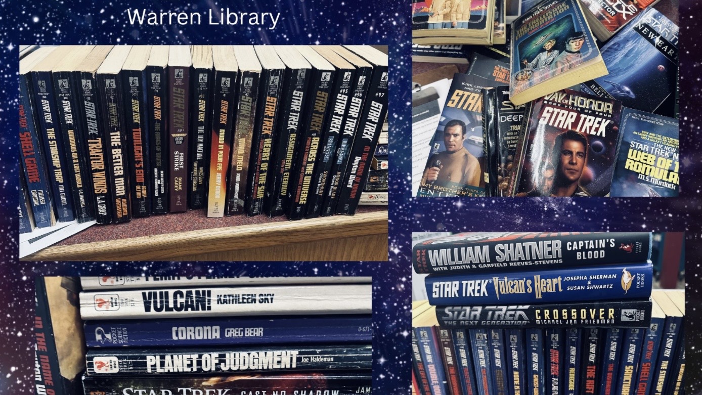 Warren Branch Library Showcases Large Star Trek Book Collection for Local Fans