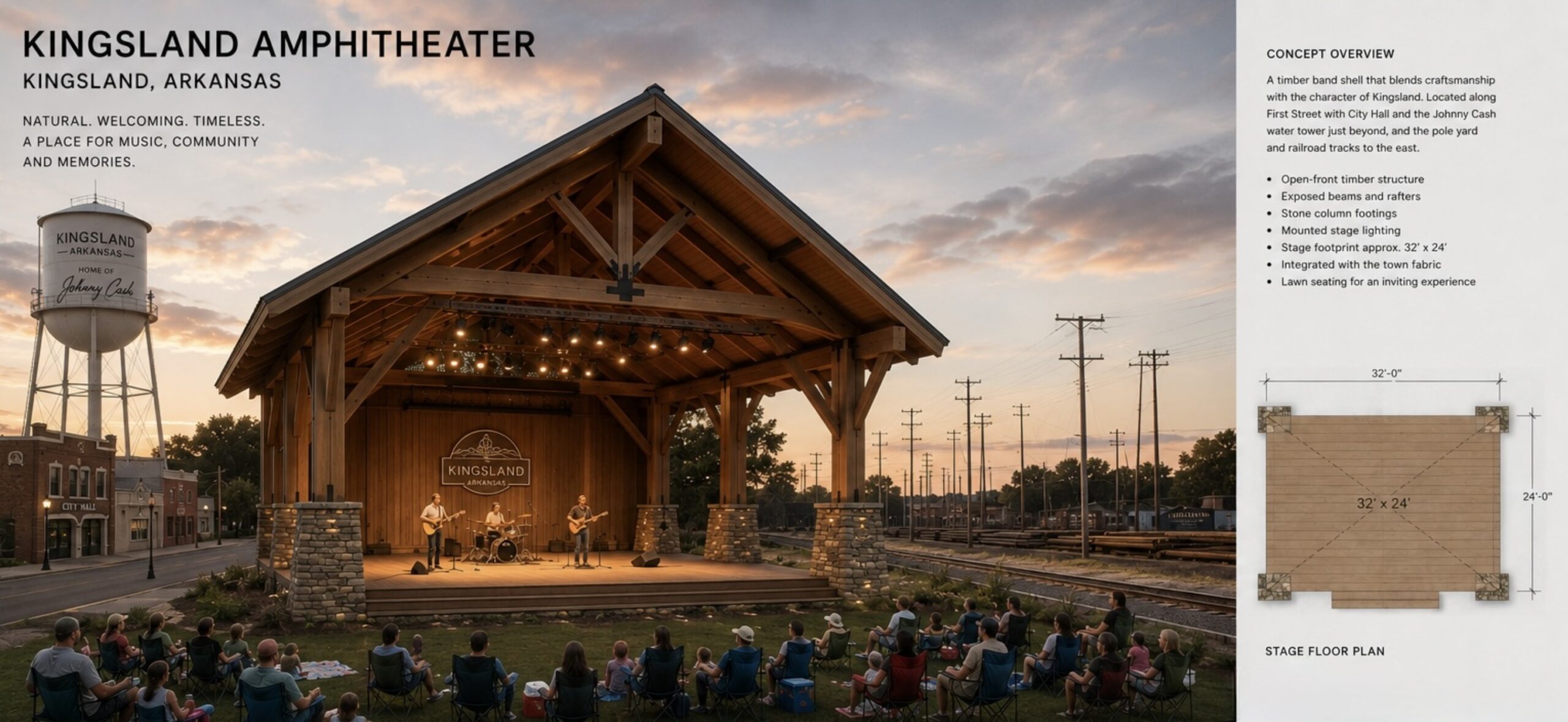 Concept for Kingsland Amphitheater Generates Community Discussion