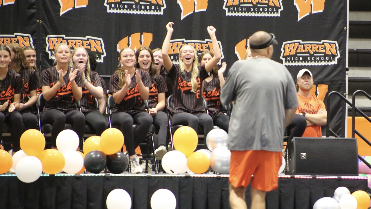 Packed Pep Rally Sends Warren Lady Jacks Off to First-Ever State Championship Appearance