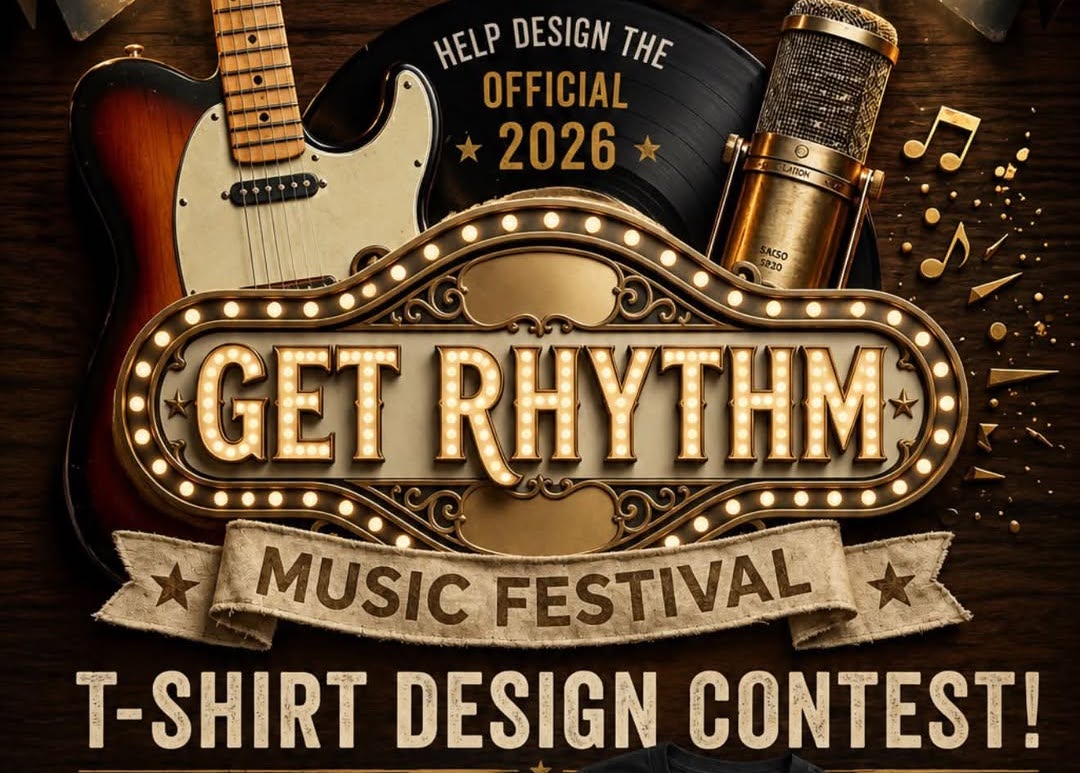 Kickstart Kingsland launches T-shirt design contest for 2026 Get Rhythm Music Festival